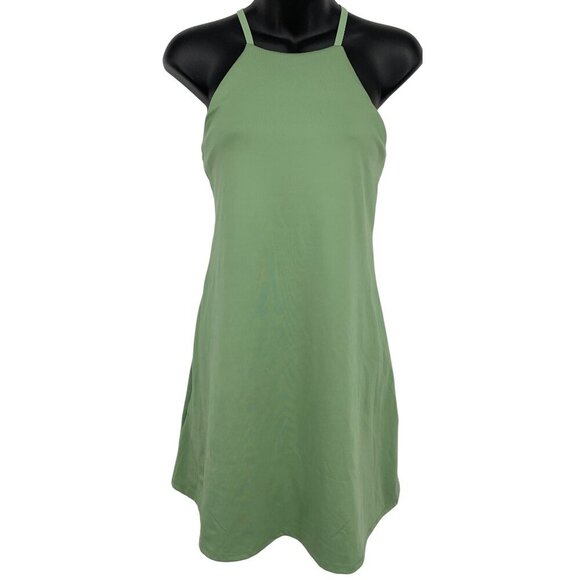 Madewell MWL Dress A-Line Size Small S Green Shelf Bra A-Line Stretch NWT New - Picture 1 of 7